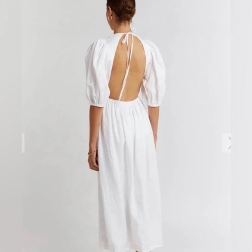 BNWT Dissh linen backless dress - size S